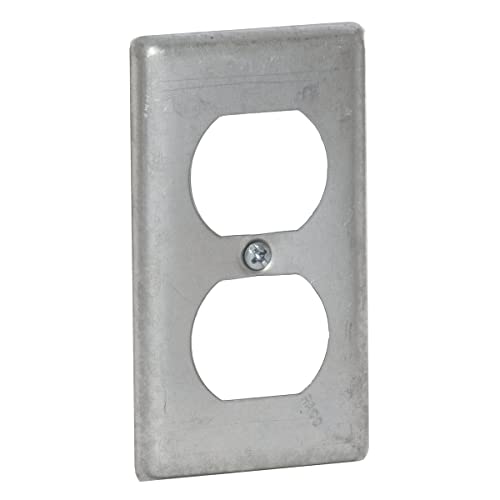 Raco Electrical Box Cover,Square,4-1/4" L, Metallic (864)