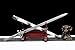 Metal Handle Chinese Kungfu Dao Sword Double Edge 1095 High Carbon Steel Blade Sharp Handmade Home Decor Wushu/Taichi Han Tang Saber Jian