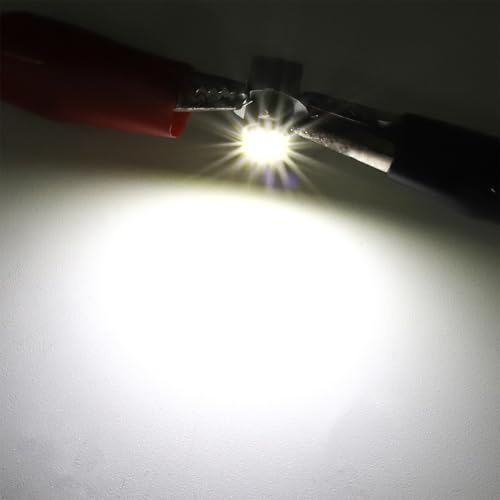 Bombillas LED T6.5 para tablero de auto 10 piezas luz blanca miniatura 3