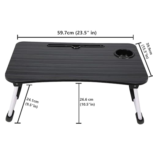 Image of Anugrah Mobile Bedside Table, Desk Laptop Desk, Sofa Table, Living Bedroom | Movable Computer Desk with Small Drawer | Adjustable Height Docking for Table