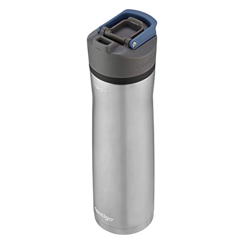 Image of Contigo Cortland Chill 2.0, 24oz., Stainless Steel Water Bottle with AUTOSEAL Lid, Steel /Blue Corn