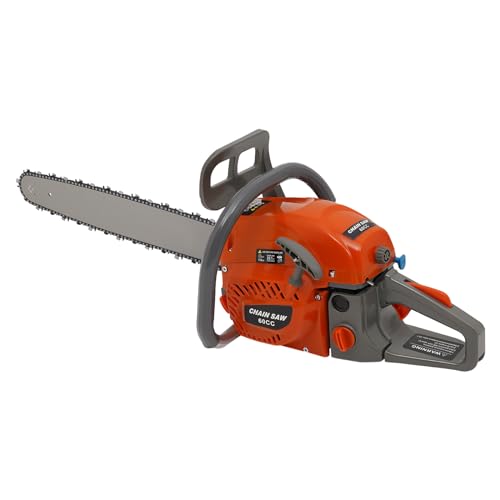 60CC Gas Chainsaw with 22-Inch Manganese Steel Guide