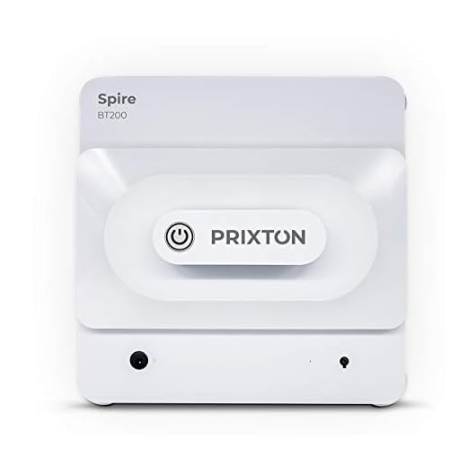 PRIXTON Windows Cleaner Spire BT200 - Robot Limpiacristales Automático con Programas de Limpieza Inteligentes, Limpiador de Ventanas con Control Remoto Desde Mando o móvil