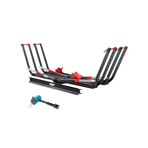 Young Heavy Duty Electric Bike Rack for Car SUV Truck RV, 2 Bike Hitch Mount Platform with Ramp, Fits Fat Tire up to 5", Foldable Ebike Carrier for Tow Hitch 2" Receiver, Scratch-Free, Quick Install