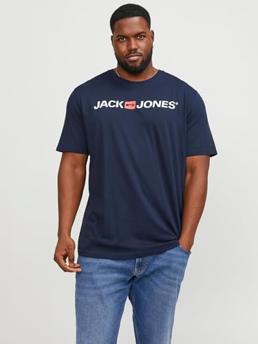 Jack & Jones Jjecorp Logo Tee Ss Crew Neck Noos Pls Camiseta, Black, 3XL Grande