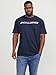 JACK & JONES Herren Jjecorp Logo Tee Crew Neck Noos Ps T-Shirt, Navy Blazer, 4XL Große Größen EU
