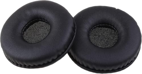 Image of Replacement Ear Cushions for Boat Rockerz 400, 430, 370, 900 and Sony WH-CH500 /CH510 /CH520 Headphones - 70mm Soft Leatherette Earpads with Memory Padding - Black