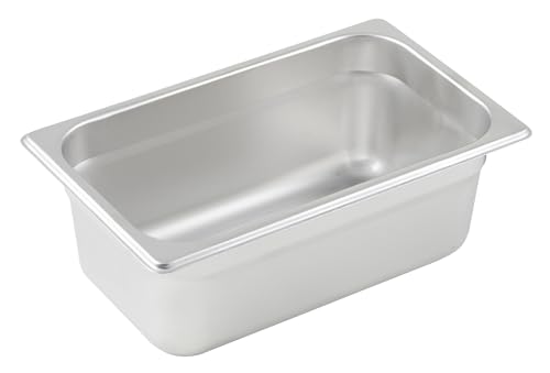 Winco Anti-Jamming Steam Pan, 1/4 by 4-Inch,...
