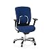 Produktbild hjh OFFICE 652003 Profi Bürostuhl Vapor LUX Base Stoff Blau ergonomischer Bürosessel mit Flexibler Lendenwirbelstütze