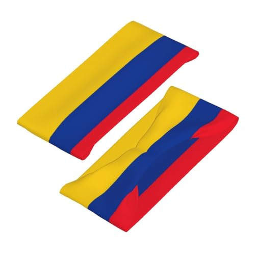 Image of Cute Flag Headbands Women Men Flag Sweatband Sports Headband for Running, Cycling, Yoga Gym, Working Out