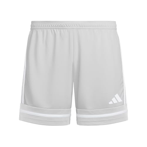 adidas Mixte Enfant Squadra25 Short Kids Shorts, Team Light Grey/Team Light Grey/White, 11-12 Years