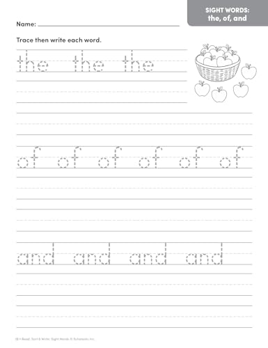 Read, Sort & Write: Sight Words: Fun, Reproducible Activities With Writing Pages That Build Essential Skills - Image 4