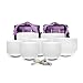 TOPFUND Singing Bowls Chakra Tuned Set of 7 Crystal Singing Bowls 8-12 inch