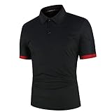 SUAVE CÓMODO: Nuestro polo de botón hacia abajo está hecho de tela de ALGODÓN de alta calidad que proporciona la máxima comodidad y estiramiento, alta calidad y fácil cuidado. Este polo de trabajo para hombres también tiene costuras y detalles exquisitos.