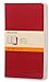 Journal Moleskine Cahier, doublé, rouge, 3 pièces