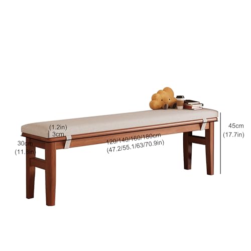 Taburete madera funcional de 140cm con soporte de gran estabilidad 4