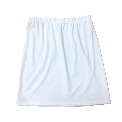 ETTBC Jupon court élastique en satin extensible pour femme - Intérieur doux - Demi-jupon antidérapant - Accessoires de jupe d'été Cover