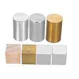 Vielfältige materialauswahl: umfasst kupfer, eisen, aluminium und holz für eine breite palette von dichtevergleichen, die lernerlebnis bereichern, metallwürfel, dichteblock