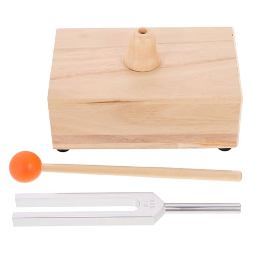 Levemolo Chakra Tuning Fork Set Resonator Box for Sound Healing Meditation Tools Kit