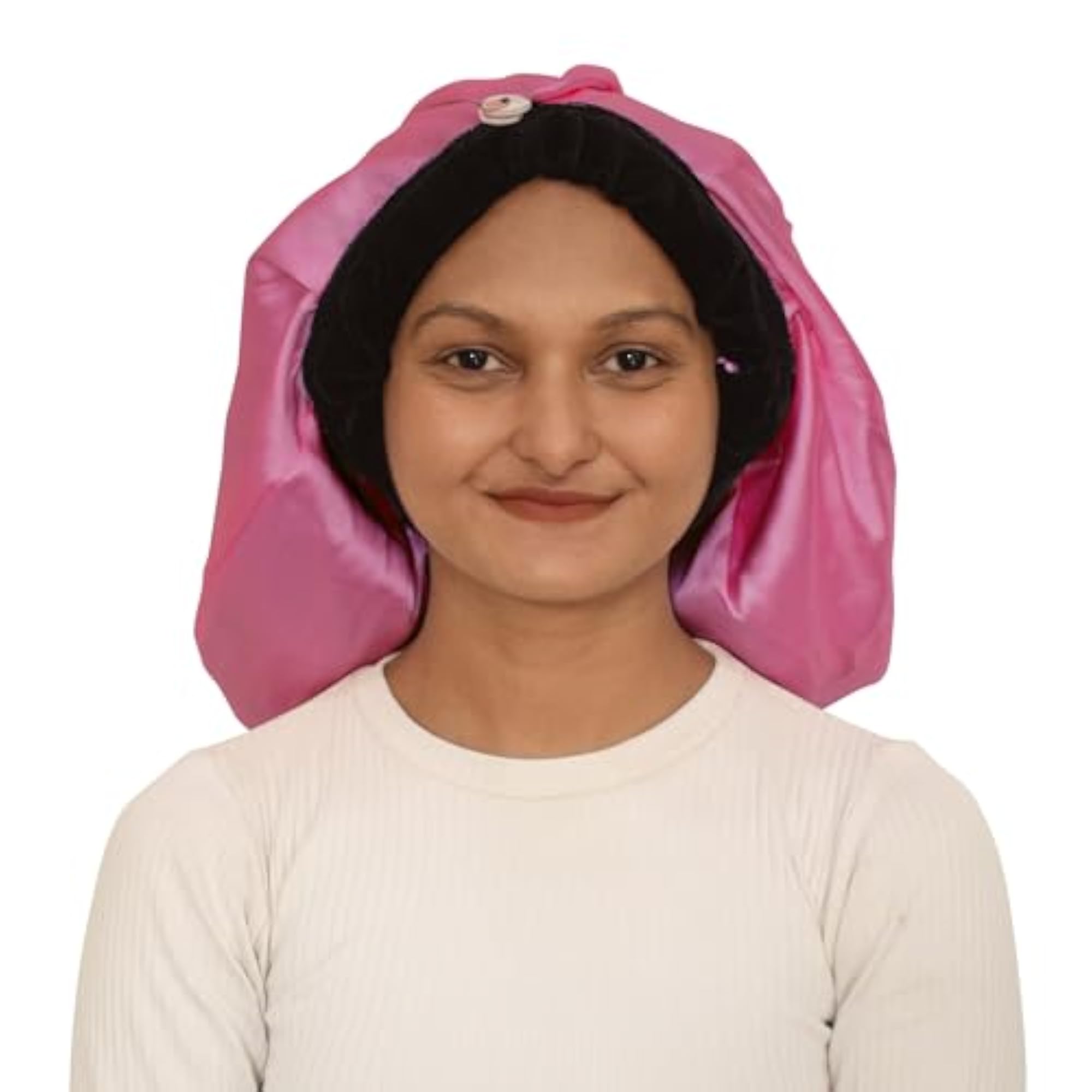 Satin Hair Bonnet for Hair Care with Adjustable Band