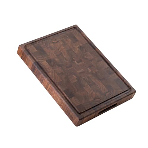 Tabla de cortar rectangular de nogal negro 40.6x30.5x5 cm miniatura 1