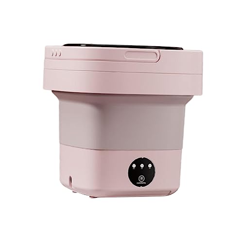 JISADER Máquina de lavar de viagem pequena arruela 6,5L com alça prática dobrável mini máquina de la