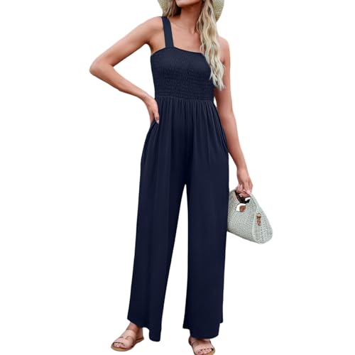 Mono largo de mujer sin mangas pantalones elegantes de vestir ropa casual 2
