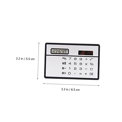 Calculadora de bolsillo portátil con panel solar para oficina y uso escolar 7