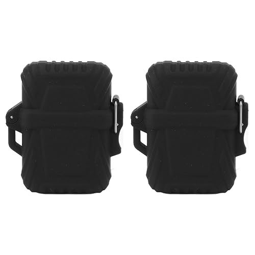 Gavigain 2PCS -Wasserdichtungshülsenhülle Schwarz Ärmel -Mehrzweck -Siegel leichterer Beutel zum Wandern, Reisen, Camping, Abenteuerüberleben, taktisch