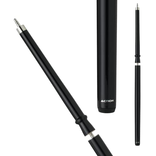 Taco de billar Action Break Cue negro manchado 2 piezas miniatura 1