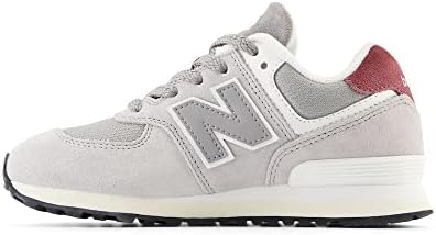 New Balance Kids 574 V1 70s Racing Lace-up Sneaker, RAINCLOUD/Shadow Grey, 2 W Little Kid (4-8 Years) - 1