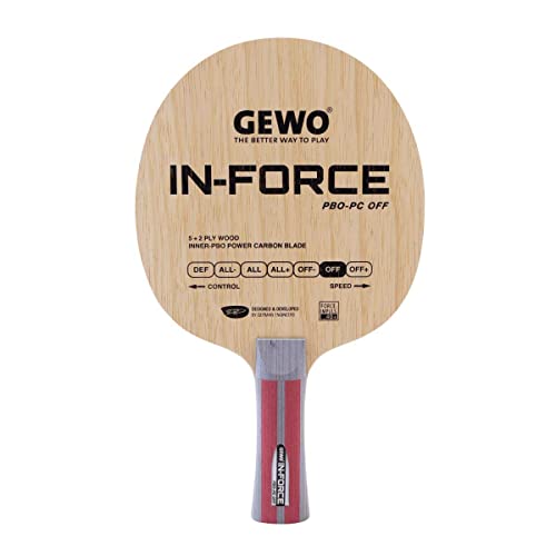 GEWO in Force PBO-PC Offensive Table Tennis Blade Straight