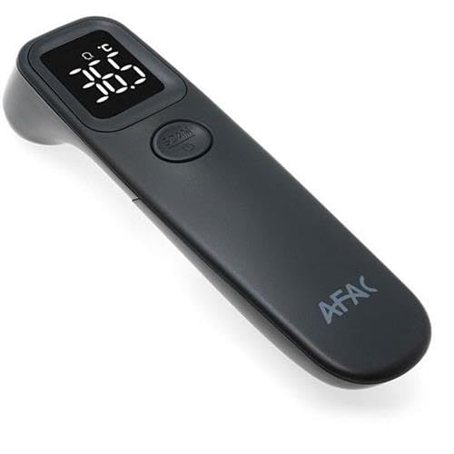 Thermometer, AFAC Infrared Digital Forehead Thermometer, No Touch Thermometer for Baby, Kids and Children, Instant Accurate Reading with 3 Color LCD Backlight, 20 Data Memory, High Temperature Alarm