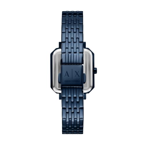 Image of Armani Exchange A|X Women's Watch, Square Three-Hand Stainless Steel Watch for Women