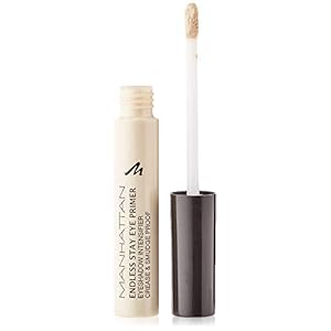 Manhattan Endless Stay Eye Primer – Wasserfeste Lidschatten-Grundierung für langanhaltendes Make-up ohne Verschmieren – Farbe Transparent 1 – 1 x 6ml
