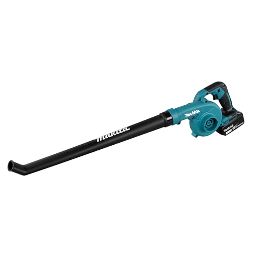 Makita DUB186RT 18V Li-ion LXT Blower Complete with 1 x 5.0 Ah Battery and Charger Blue