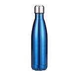 3. Tapa superior de rosca a prueba de fugas: un cierre hermético elimina derrames accidentales y mantiene una botella a prueba de fugas; sin BPA, ftalatos y sin toxinas hace que estas botellas de agua reutilizables sean una opción saludable.