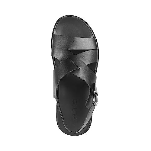 Image of Metro Men's Strappy Stylish Casual Everyday Faux Leather Sandal