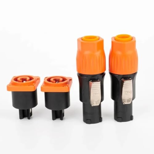 Conector 3PIN 20A 250V macho tipo plug con un pack de 20 unidades para conexiones 4