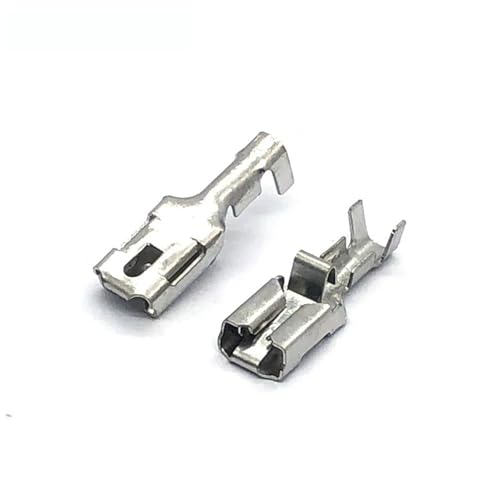 Terminales de cable de latón hembra DJ624-D6.3B de 6.3 mm con conector estarcido 4