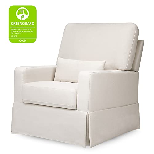 Namesake Crawford Pillowback Comfort Swivel Glider In Performance Cream Eco-Weave, Water Repellent & Stain Resistant, Greenguard Gold & Certipur-Us Certified #TOP1