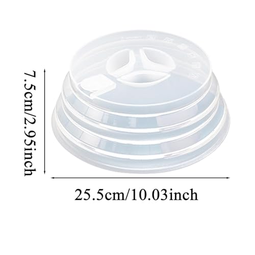 Tapa de silicona para microondas con diseño colapsable multiusos 6