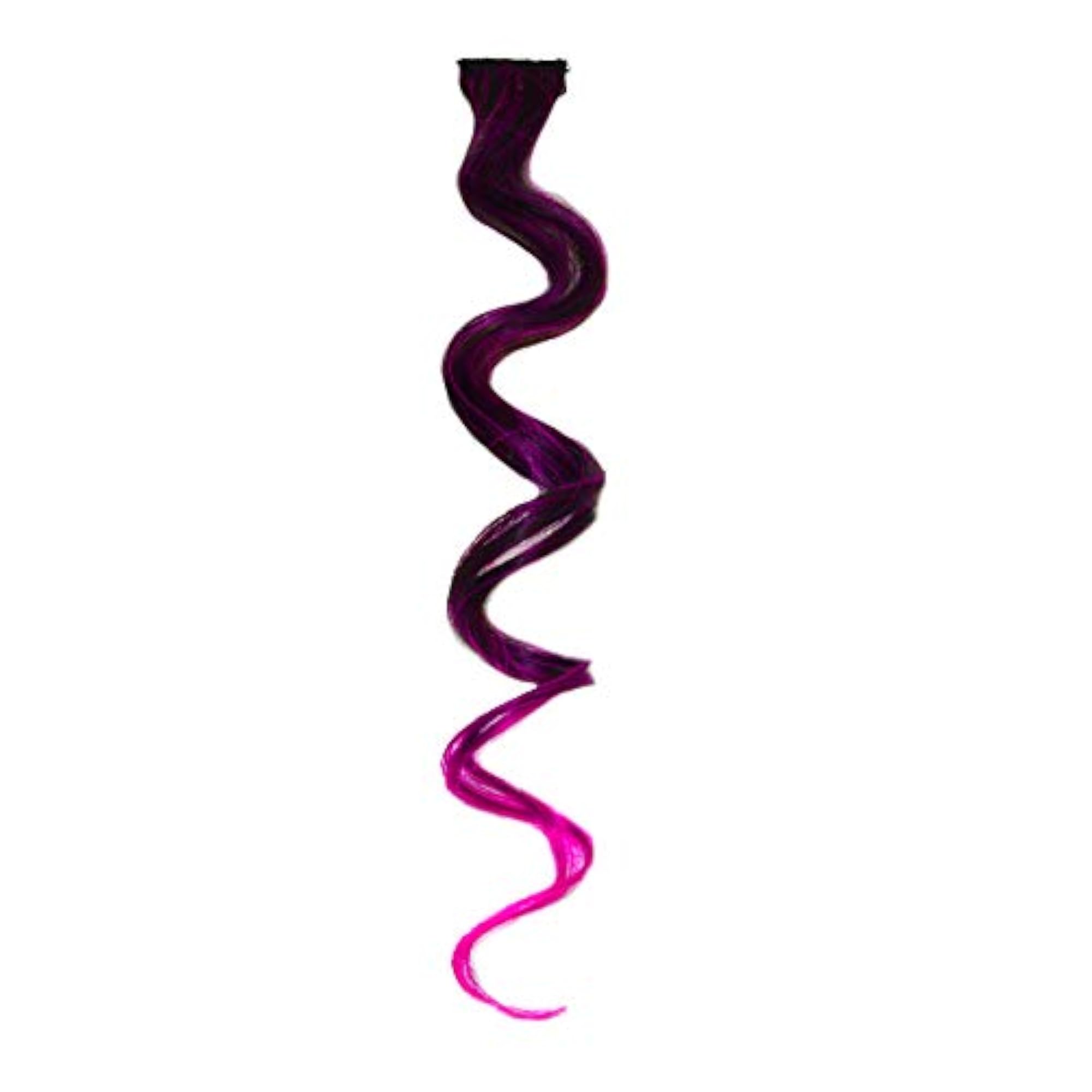 6pc Curly Hair Streak Colored Extension Highlighter