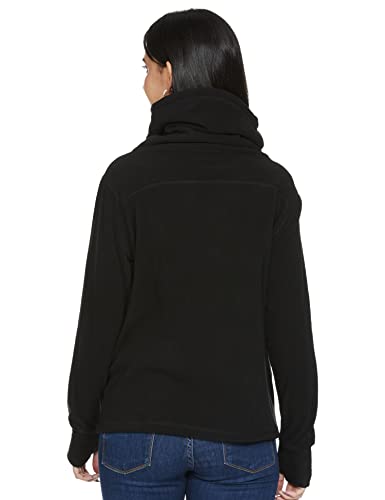 Image of Max Polyester Women Solid Turtle Neck Sweatshirt