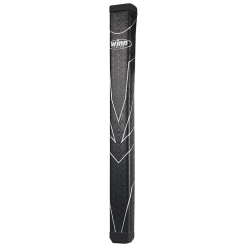 Winn Excel WSP Savior Pistol Lite Golf Putter Grip, Lightweight, Shock Absorbing, Red/Gold, Winn Polymer- (Black / Gray, Midsize) (Midsize, 1 Pack)