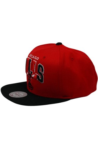 Gorra Snapback Chicago Bulls roja y negra ajustable miniatura 2