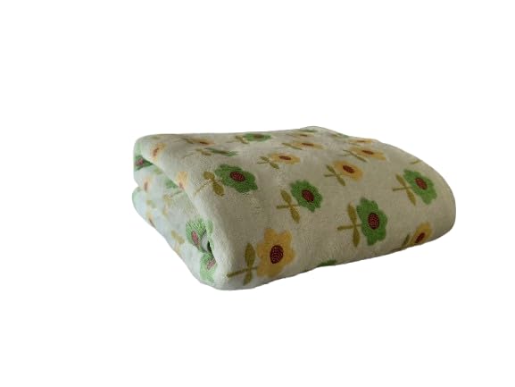 Luxury Microfiber 70x140 cm Super Absorbent Printed Bath Towel Pack of 1-Green