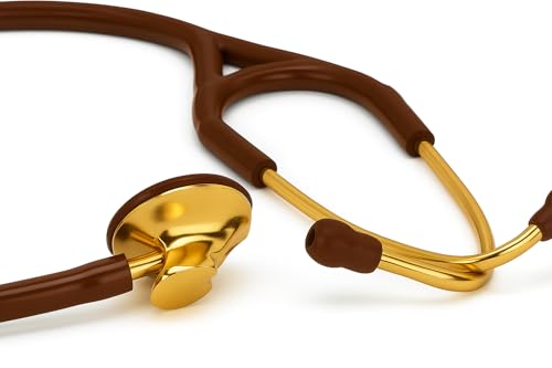 Image of Fidelis Healthcare Single Head Cardio Gold Cardiology Stethoscope for Doctors, Medical Professionals & Students | Premium Acoustic Chestpiece, Lightweight Flexible Tube Clinical Gear