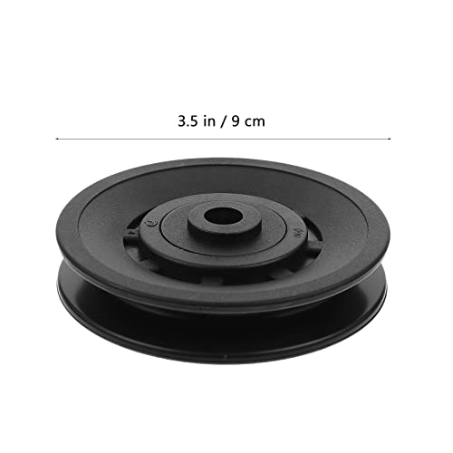 Garneck Universal Bearing Pulley Wheel Wearproof Abration Pulley Cover for Gym Equipment Parts Replacement Sport Fitness Accessories 90mm