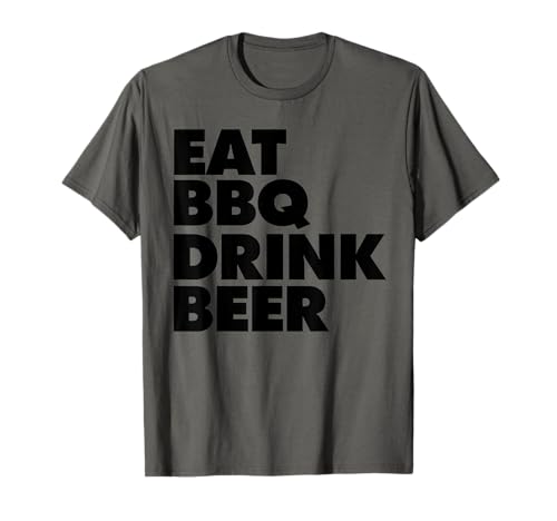 Eat BBQ Drink Beer Maglietta